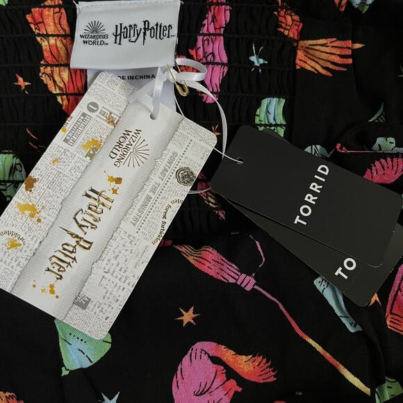 Torrid Harry Potter Romper - Hedwig Sorting Hat Potions Quidditch Plus 00X Large - Picture 11 of 11